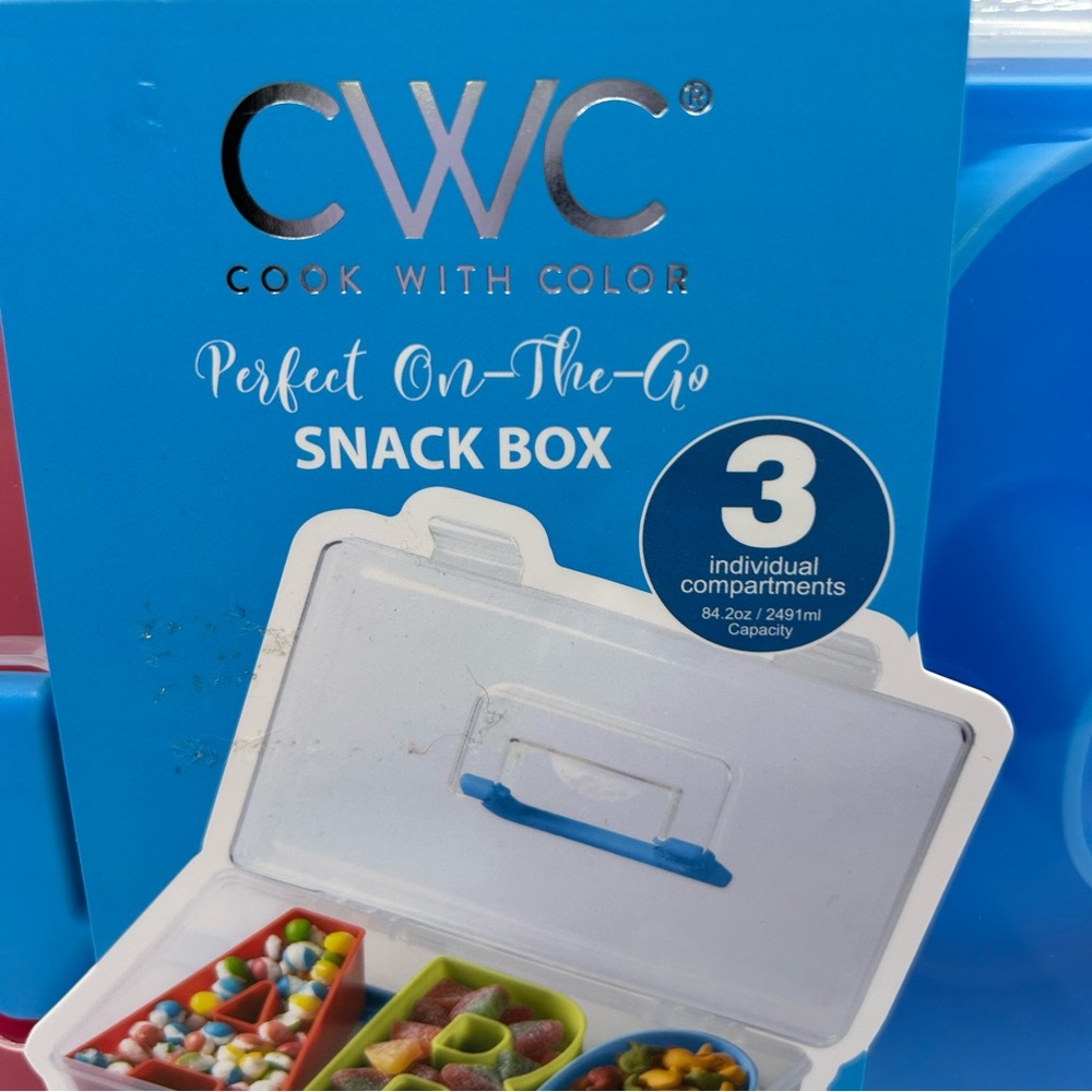 CWC ABC On-The-Go Snack Box 3 Compartments New - Picture 3 of 5